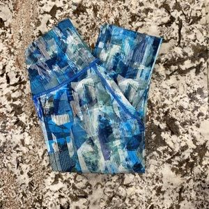 Blue lulu leggings size 2